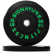 Olympic Bumper Plates Set, 2" Weight Plates for Strength Training & Weightlifting