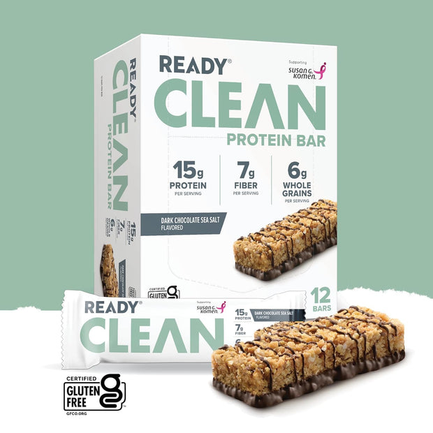Ready® Protein Bars - 12ct Chocolate Peanut Butter x 12ct Dark Chocolate Sea Salt - 24 Total Bars