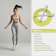 Workout Jump Rope,5mm PVC Jump Rope,Adjustable Length with Shatterproof Handles, Ideal for Beginners & Advanced Athletes, Fitness, Cardio & Boxing