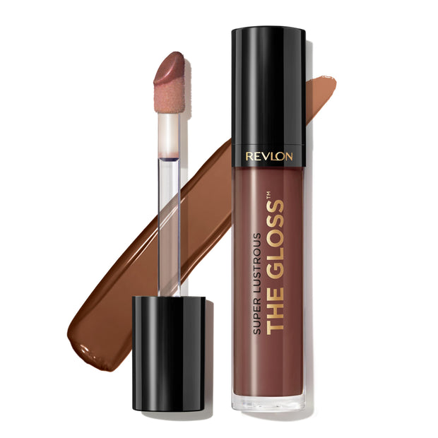 Revlon Super Lustrous Lip Gloss, Non-Sticky, Hydrating, High Shine Finish, 215 Super Natural, 0.13 oz