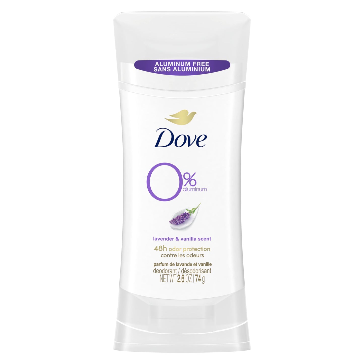 Dove Aluminum Free Deodorant for Women 3 Count Coconut and Pink Jasmine 72 hour odor protection 2.6 oz