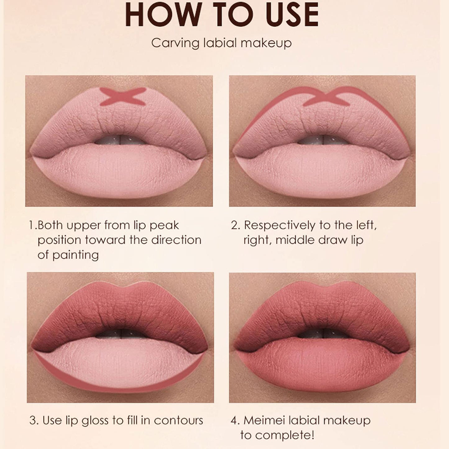 BestLand 6Pcs Matte Liquid Lipstick and Lip Liner Set, Non-Stick Cup Not Fade Waterproof 24 Hour Lip Gloss Nude Brown Lip Liner Pencil for Women, labiales mate 24 horas originales (Set E)