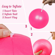 Small Pilates Ball 9 Inch Small Exercise Ball Mini Workout Yoga Balls for Gym Yoga, Core Training, Fitness, Workout, Stability, Improves Balance