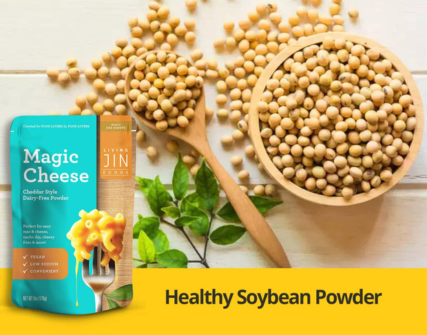 Vegan Magic Cheese Sauce (6oz powder makes 14oz), Cheddar Cheese Powder for Vegan, Plant-Based Cheese, Salty Crackers Dairy Free, Low Sodium