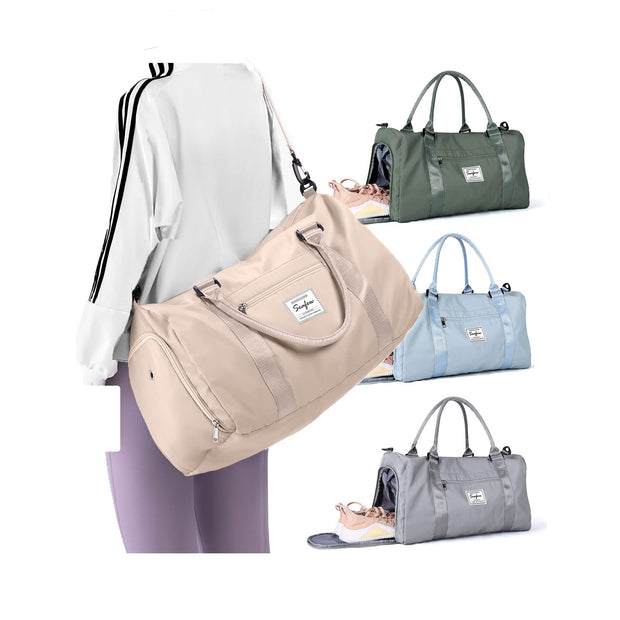 Weekender Duffel Bags for Women Men, Travel Totes Bag for Airplane, Cute Sports Gym Dance Overnight Luggage Bag with Wet Pocket Shoe Compartment, Carry On Hospital Bag for Labor and Delivery