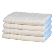 Mosobam Luxury Turkish Set of 2 Bath Towels 30X58 Light Taupe Oversize 700 GSM Bamboo Viscose & Aegean Turkish Combed Cotton