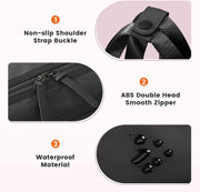 SKYSPER Small Gym Bag for Women - Mini Duffle Bag with Wet Compartment, Lightweight Waterproof Gym Tote Bag for Dance, Travel, Cute & Compact Workout Bag for Girl (Black)