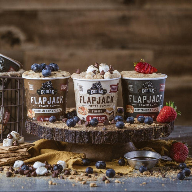 Kodiak Cakes Protein Pancake On The Go Flapjack Cups Mix; Buttermilk, Chocolate Chip, & S’mores Variety Pack