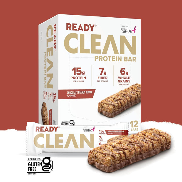 Ready® Protein Bars - 12ct Chocolate Peanut Butter x 12ct Dark Chocolate Sea Salt - 24 Total Bars