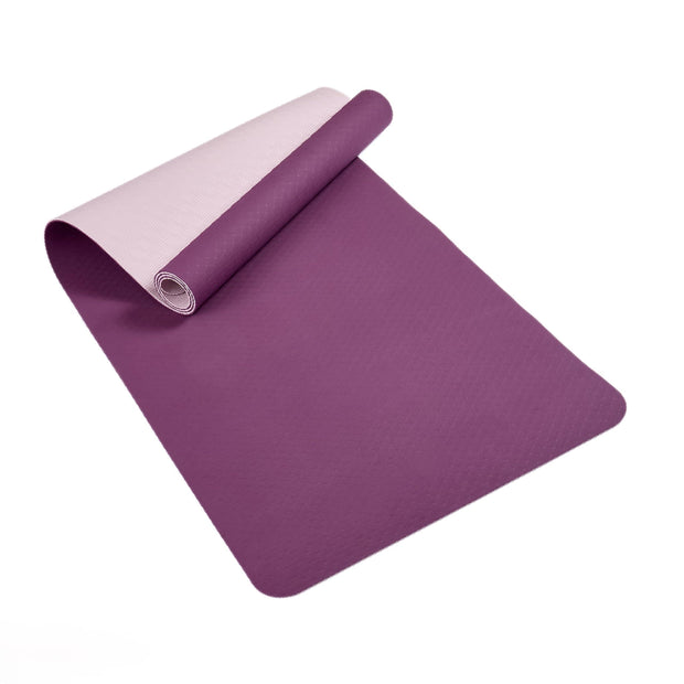 Non-Slip TPE Yoga Mat for Women & Men, 72"x24" Extra-Long Pilates Mats for Hot Yoga, HIIT, Floor Workouts, Lightweight Fitness Mat with Dual Grip