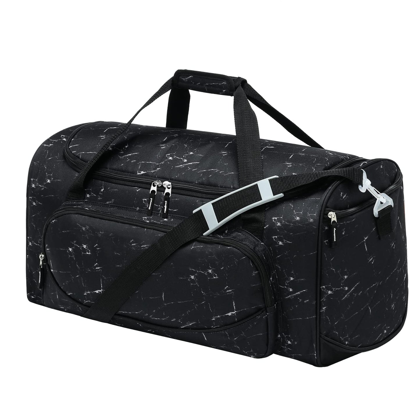 Gym Bag for Men - 55L Black Durable Large Duffle Bag for Travel, Workout, Fitness & Sport