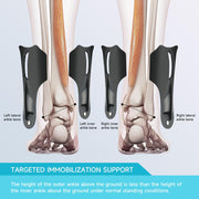 Left Ankle Brace for Women & Men - Ankle Support Sprained Ankle Brace for Achilles,Tendon,Sprain,Injury Recovery,Ankle Support Brace for Running, Basketball, Football (Grey,S,Left)