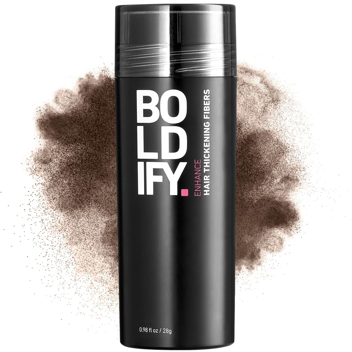 BOLDIFY Hair Fibers (12g) - Fill In Thinning and Fine Hair for an Instantly Fuller, Thicker Look - 14 Shades for Women & Men - Dark Brown