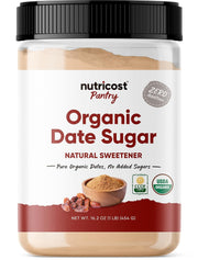Nutricost Organic Date Sugar (1LB) - USDA Organic, Vegan, GMO-Free. Pantry