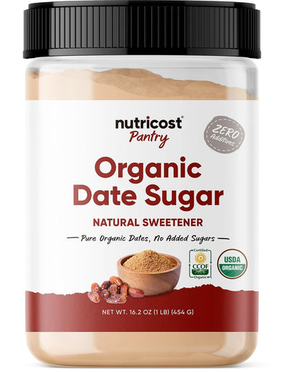 Nutricost Organic Date Sugar (1LB) - USDA Organic, Vegan, GMO-Free. Pantry