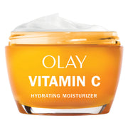 Olay Vitamin C Face Moisturizer, Bright & Even Lightweight Cream for Women - Brightens, Hyrdates, Evens Tone & Texture, Glowing Skin Care - Recyclable Sustainable Eco Jar, Non-Greasy, 2 Oz