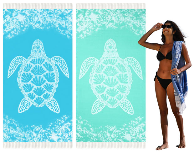 Thin Turkish Beach Towel Quick Dry Absorbent Cotton Lightweight Bath Pool Towels Extra Large Oversized Sand Free Beach Stuff Cloud Adults Gift