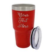 My Personal Memories Customized Personalized Stainless Steel Travel Tumbler with Lid - Engraved Double-Wall Vacuum Insulated for Him, Her Your Custom Text (20 oz, Black)