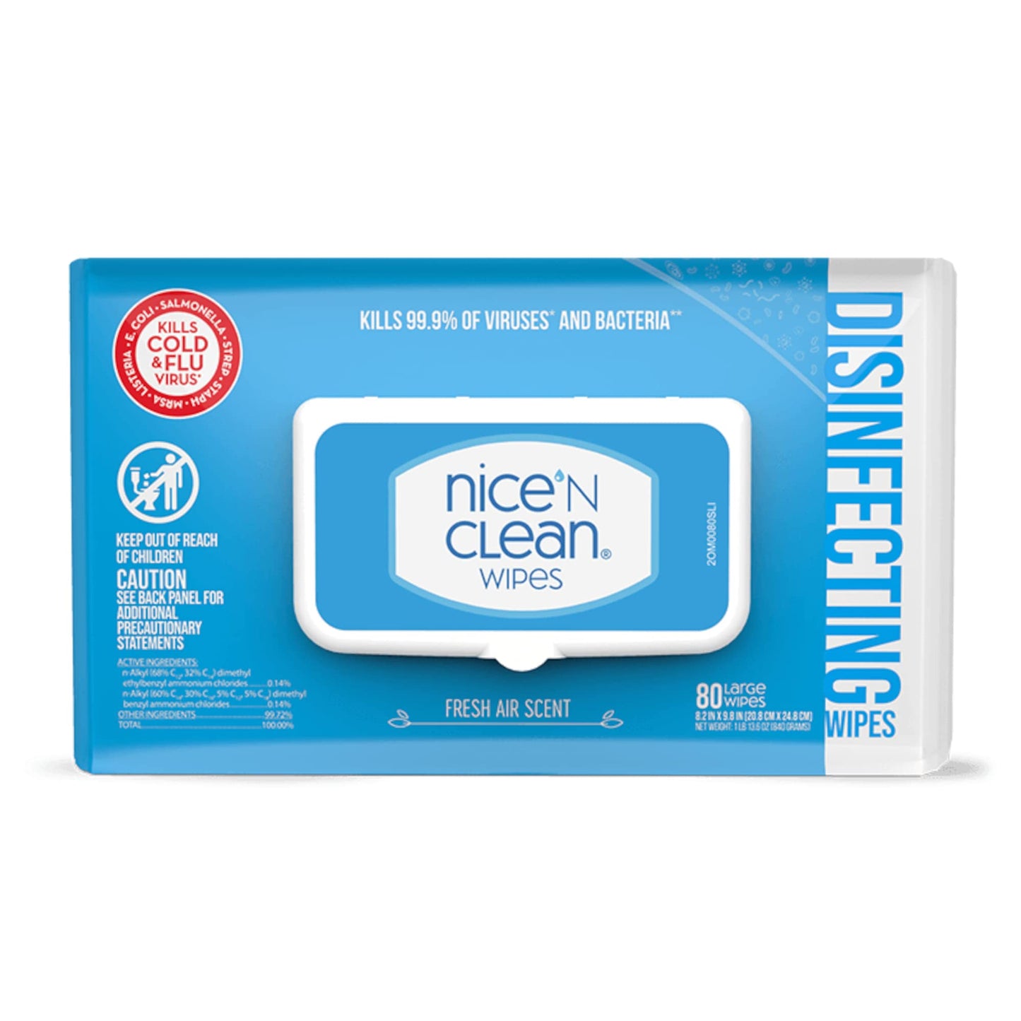 Nice 'N Clean Disinfecting Surface Wipes 304ct | Cleans & Disinfects Home & Kitchen Surfaces | Fresh & Lemon Scent