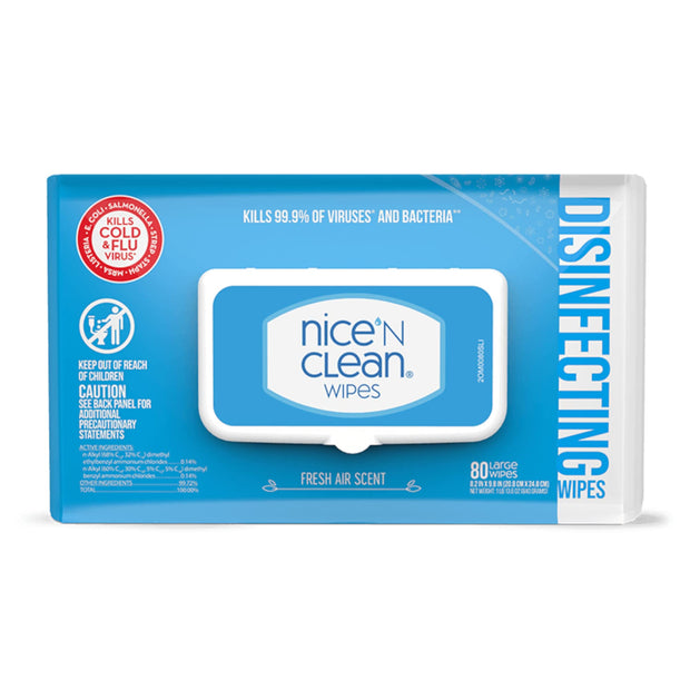 Nice 'N Clean Disinfecting Surface Wipes 304ct | Cleans & Disinfects Home & Kitchen Surfaces | Fresh & Lemon Scent
