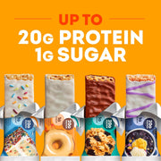 ONE Protein Bars, Chocolate Chip Cookie Dough, Gluten Free with 20g Protein and 1g Sugar, Pantry Staples, 2.12 oz (12 Count)