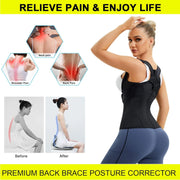 URSEXYLY Back Brace For Women Waist Trainer Vest Back Straightener Adjustable Posture Corrector Spinal Neck Shoulder Support