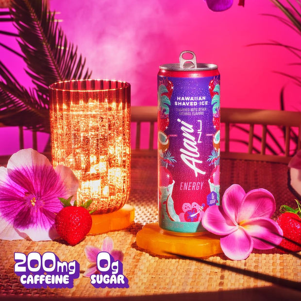 New Alani Energy Drinks Witches Brew, Dream Float, Hawaian Shaved Ice Variety Pack, Sugar-Free, Low-Calorie, 200mg Caffeine, Energy Boost Drink 12 fl oz (Pack of 6)