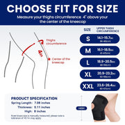 Knee Brace for Meniscus Tear, Knee Pain, Adjustable Breathable Knee Support with Side Stabilizers for Knee Pain Arthritis Recovery Joint Support, Women and Men