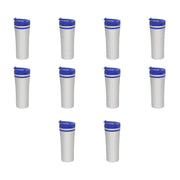 Personalized 15 oz. Mia Insulated Stainless Steel Travel Mugs - 10 pack Custom Text, Logo - Blue