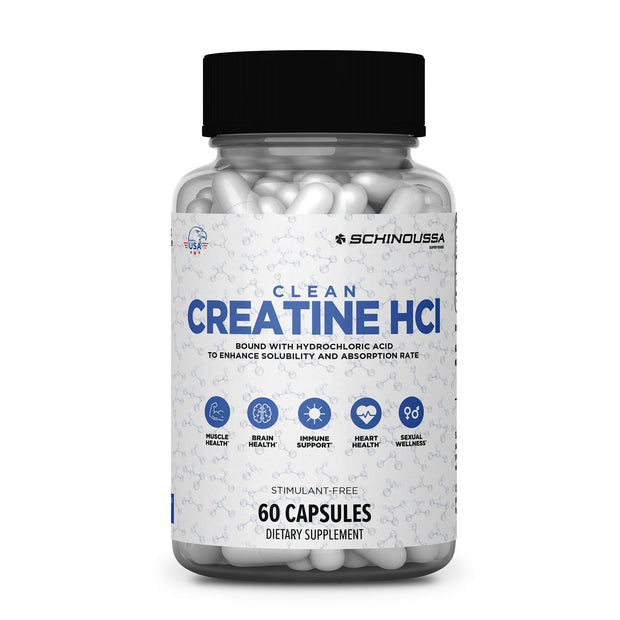Lemon Lime Creatine HCL Powder | Micro-Dosed High Absorption Creatine | Naturally Flavored & Sweetened | Stimulant-Free | Vegan, Gluten-Free | Pre/Post Workout Supplement | 60 Servings