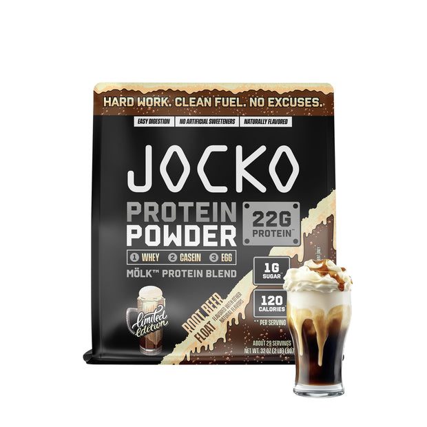 Jocko Fuel Mölk Whey Protein Powder 22g Protein - Low Sugar Monk Fruit Blend - Muscle Recovery & Growth, Packaging May Vary (28 Servings, Vanilla Milkshake)