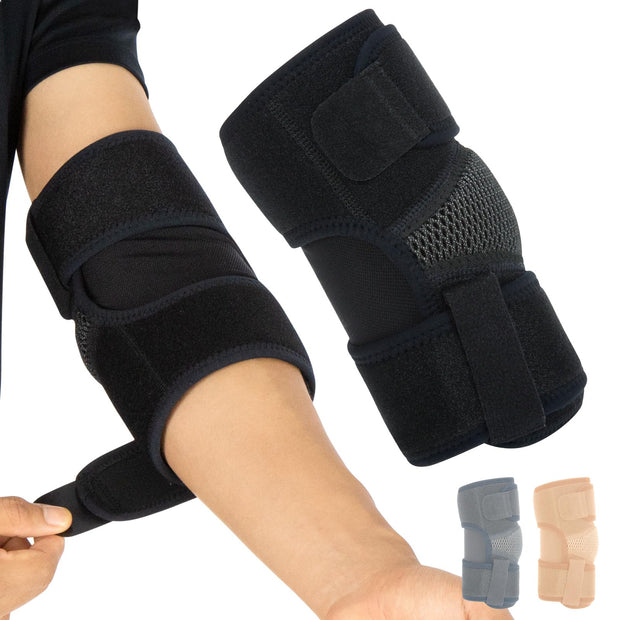 Vive Elbow Brace - Tennis Compression Sleeve - Wrap for Golfers, Bursitis, Left or Right Arm - Tendonitis Support Strap for Golf, Men and Women - Epicondylitis and Sports Recovery