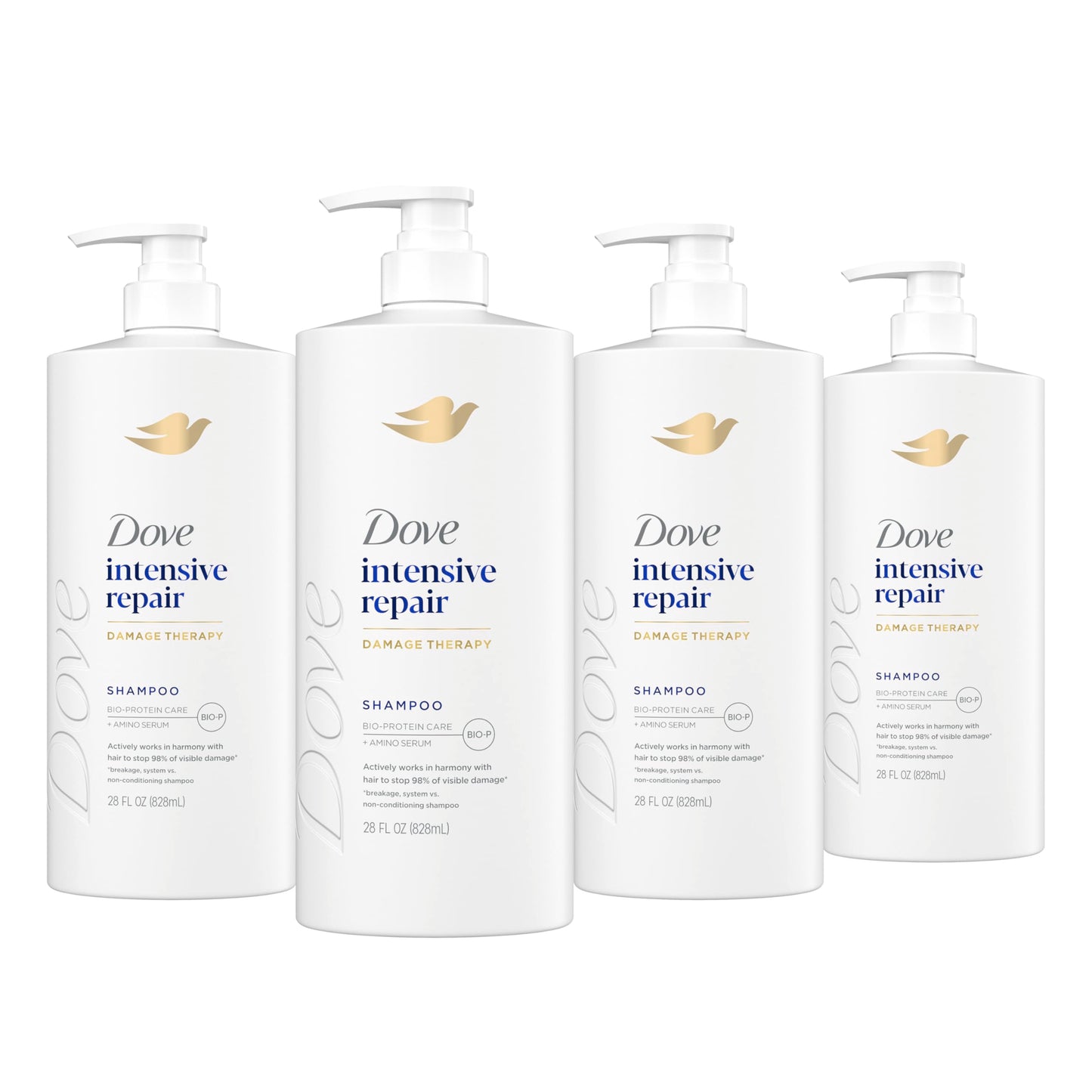 Dove Shampoo Intensive Repair for Damaged Hair with Bio-Protein Care Technology and Amino Serum 28 Fl Oz