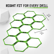 Yes4All Hex Agility Rings/Speed Rings with Carrying Bag – Hexagon Rings, Agility Hurdles for Agility Footwork Training