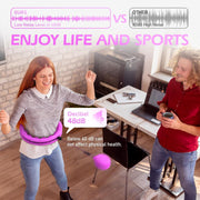 Weighted Hula Circle with 26/32 Links(56-66 Inch) for Adults Weight Loss, Infinity Fitness Hoop Plus Size, for Women Smart Exercise Equipment
