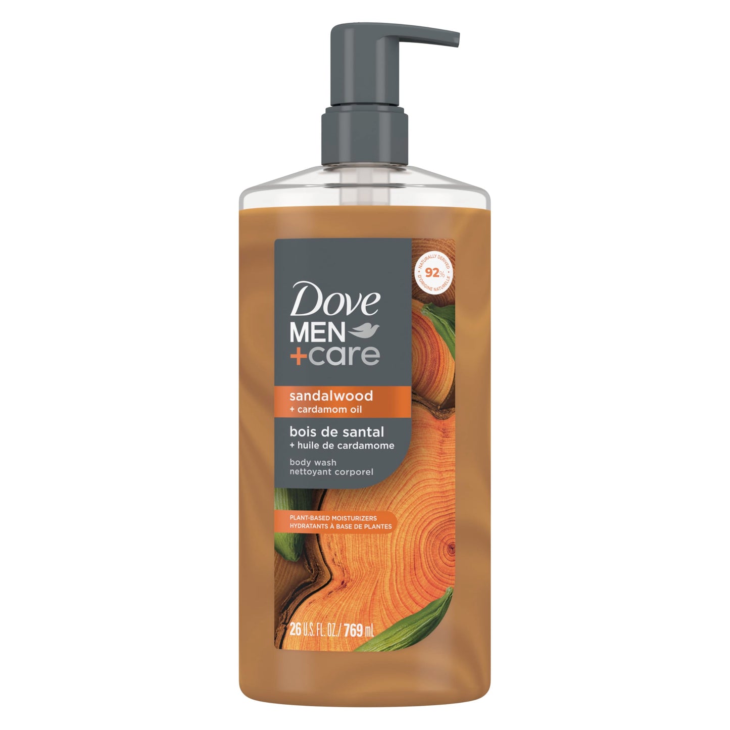 DOVE MEN + CARE Body Wash Blackcurrant to Rebuild Skin in the Shower with Plant-Based Cleansers and Moisturizers 26 Fl Oz