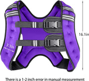 Prodigen Weighted Vest for Women and Men 8 12 16 20 25 30 Lbs with Reflective Stripe and Double Adjustable Buckle Straps Weight Vests for Strength Training, Jogging, Cardio, Weight Loss