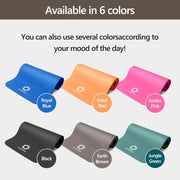 1/2-Inch Extra Thick NBR Yoga Mat with Enhanced Stability - Textured Design, Lightweight Mat with Carrying Strap & Case for Yoga, Pilates, Gym & Home Use (Multiple Colors)