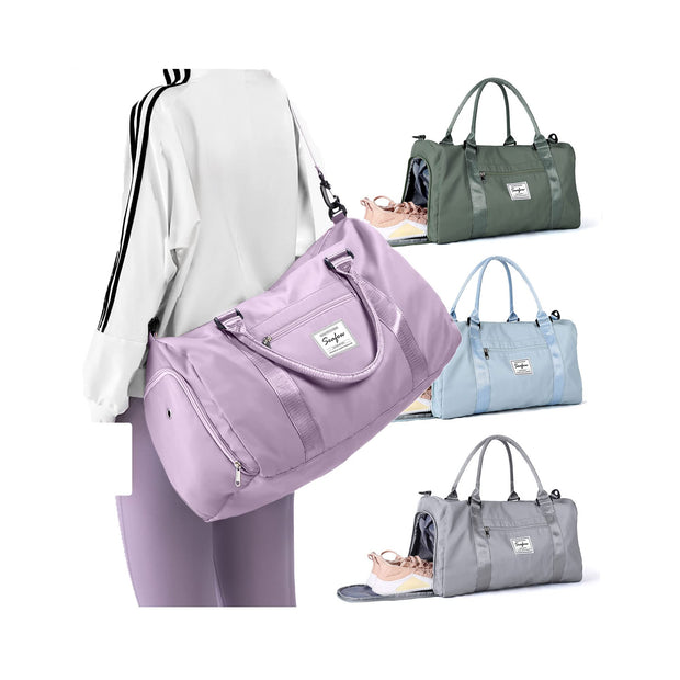 Weekender Duffel Bags for Women Men, Travel Totes Bag for Airplane, Cute Sports Gym Dance Overnight Luggage Bag with Wet Pocket Shoe Compartment, Carry On Hospital Bag for Labor and Delivery