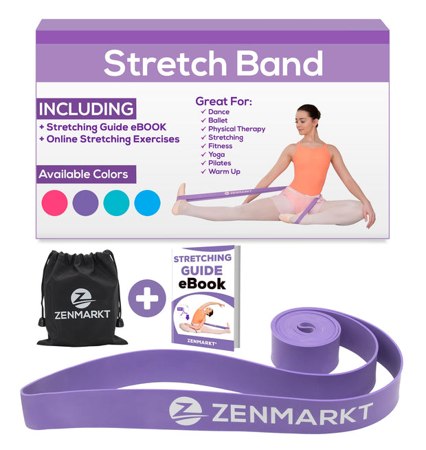 Zenmarkt Ballet Stretch Bands for Flexibility and Strength - Stretch Bands Ideal to Have as Dance Equipment in Every Competition - Suitable for Gymnastics, Cheerleading, and Pilates Training