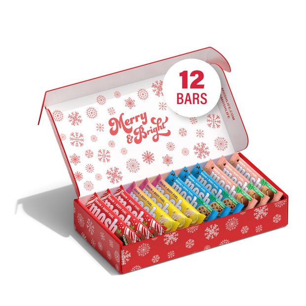 MOSH Variety Pack Keto Protein Bars, High Fiber, Low Carb, Gluten Free, High Protein, Brain Healthy Snack with Ashwagandha, Lion's Mane, 6 Count