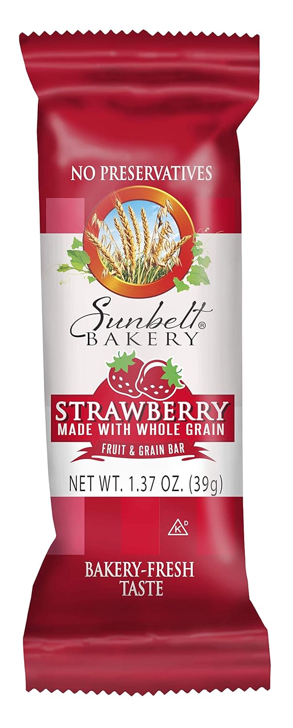 Sunbelt Bakery Strawberry Fruit & Grain Bars, 24 Count