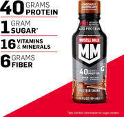Muscle Milk Pro Advanced Nutrition Protein Shake, Intense Vanilla, 14 Fl Oz Bottle, 12 Pack, 40g Protein, 1g Sugar, 16 Vitamins & Minerals, 6g Fiber, Workout Recovery, Packaging May Vary