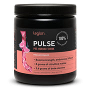 LEGION Pulse Pre Workout - All Natural Nitric Oxide Preworkout Drink to Boost Energy, Creatine Free, Naturally Sweetened, Beta Alanine, Citrulline, Alpha GPC (Tropical Punch)