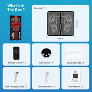 TENS & PMS,Transcutaneous Electronic Nerve Stimulator, EMS Foot Massage for Muscle Relaxation, LCD Display Screen