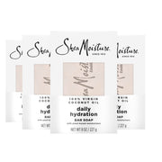 SheaMoisture Bar Soap Raw Shea Butter 4 count Moisturize and Restore Dry Skin Deeply Moisturizing bar soap with 24h shea moisture nutrients for Healthy, Glowing Skin 8 oz