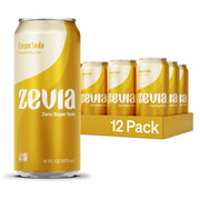 Zevia Zero Sugar Soda, Rainbow Variety Pack, 12 oz Cans (24-Pack) – Naturally Sweetened, Non-GMO Project Verified, Gluten-Free, Vegan