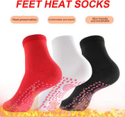 10Pairs Tourmaline Thermal Circulation Magnetic Self-heating Shaping Socks,Foot Massage Slimming Health Sock for Men Women