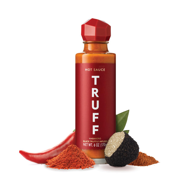 TRUFF Original Black Truffle Hot Sauce, Gourmet Hot Sauce with Ripe Chili Peppers, Black Truffle Oil, Agave Nectar, Unique Flavor Experience in a Bottle, 6 oz.