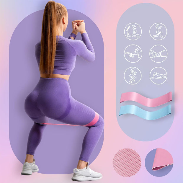 Pilates Ring Circle Set 10 pcs Pilates Equipment Accessories for Home Workouts 9.8” Pilates Ball 12” Magic Circle Yoga Ring and Resistance Bands for Women Pilates Ring and Ball Set Gift (Pink)